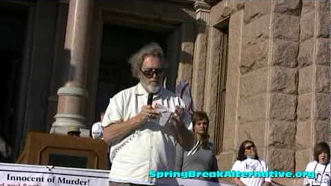 Christopher Beam at Rally During Anti-Death Penalt...