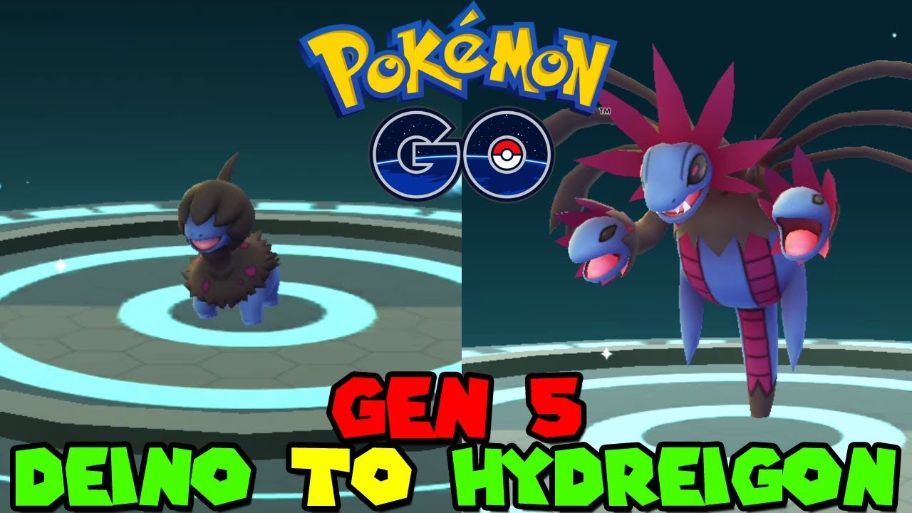 Evolving DEINO TO HYDREIGON IN POKEMON GO GEN 5 