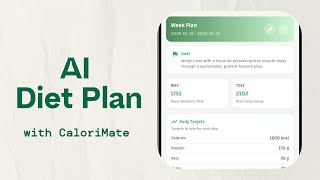 How to Create a Personalized AI Diet Plan with CaloriMate | AI Meal Planner Tutorial screenshot 5