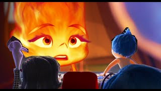 Inside Out Emotions Watching Elemental Teaser Trailer