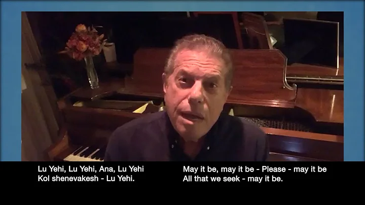 Mike Burstyn sings "Lu Yehi" during quarantine
