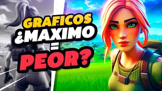 ¿LOS GRÁFICOS AL MÁXIMO HACEN QUE JUEGUES PEOR? | FORTNITE