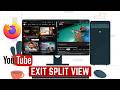 How To Exit YouTube Split View On Firefox Browser