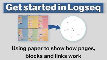 Logseq Tutorial: How To Get Started - Using Paper to Show How Pages, Blocks & Links Work