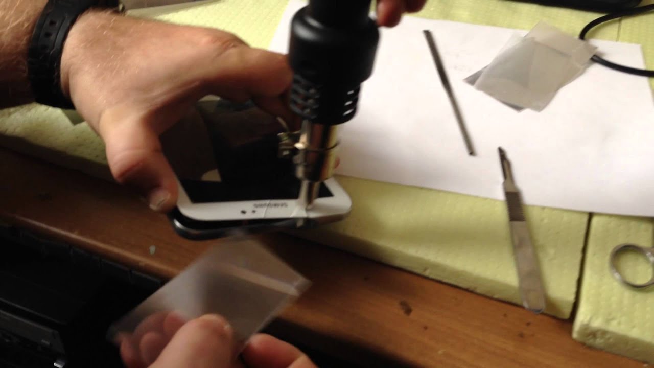 Демонтаж тачскрина на планшете. Замена тачскрина видео - YouTube