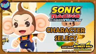 Ai Ai: Character Select - Menu Theme (Super Monkey Ball Banana Rumble) || Sonic Racing: Crossworlds