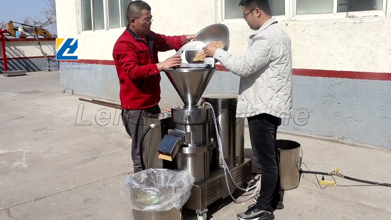 22KW Nut Butter Grinding Machine for Grinding Roasted Cashew Nut