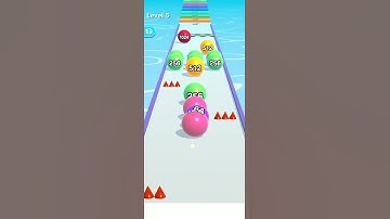 Ball Run 2048-Gameplay Walkthrough part 1 Tutorial Levels 5 (ios,android)