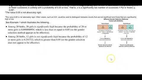 Math 14 4.1 Using Probabilities to Determine when results are Significantly High or Low