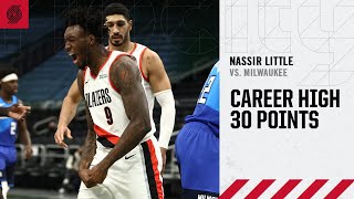 Nassir Little (Career High 30 PTS) | Game Highlights by McDelivery | Trail Blazers vs. Bucks