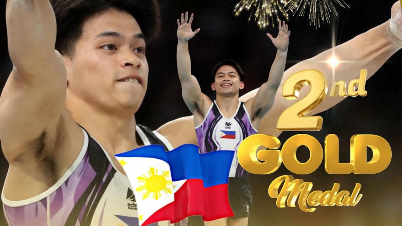 CARLOS YULO WINS SECOND GOLD MEDAL PARIS OLYMPICS 2024 BACK TO BACK ...