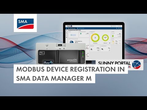 Modbus device registration in SMA Data Manager M