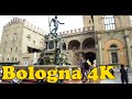 Walk around Bologna Italy 4K.
