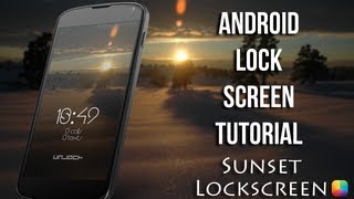 Sunset LockScreen (by Pedro Paniago) - Android Lock Screen Tutorial (Beginner) screenshot 5