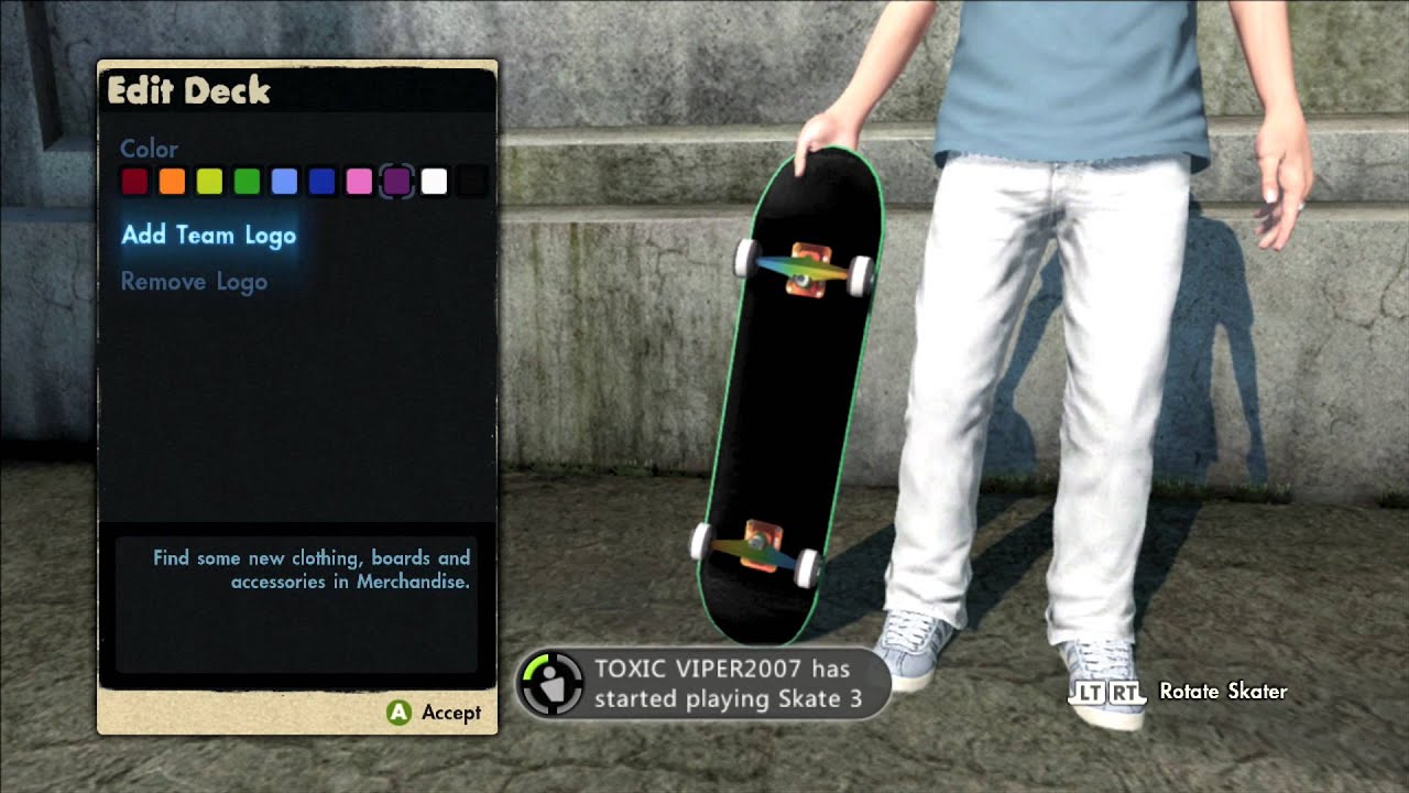 How to get custom griptape in skate 3 YouTube
