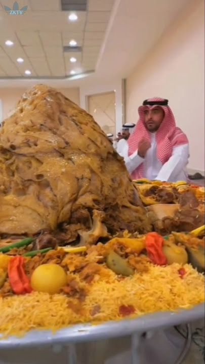 Eating camel meat together