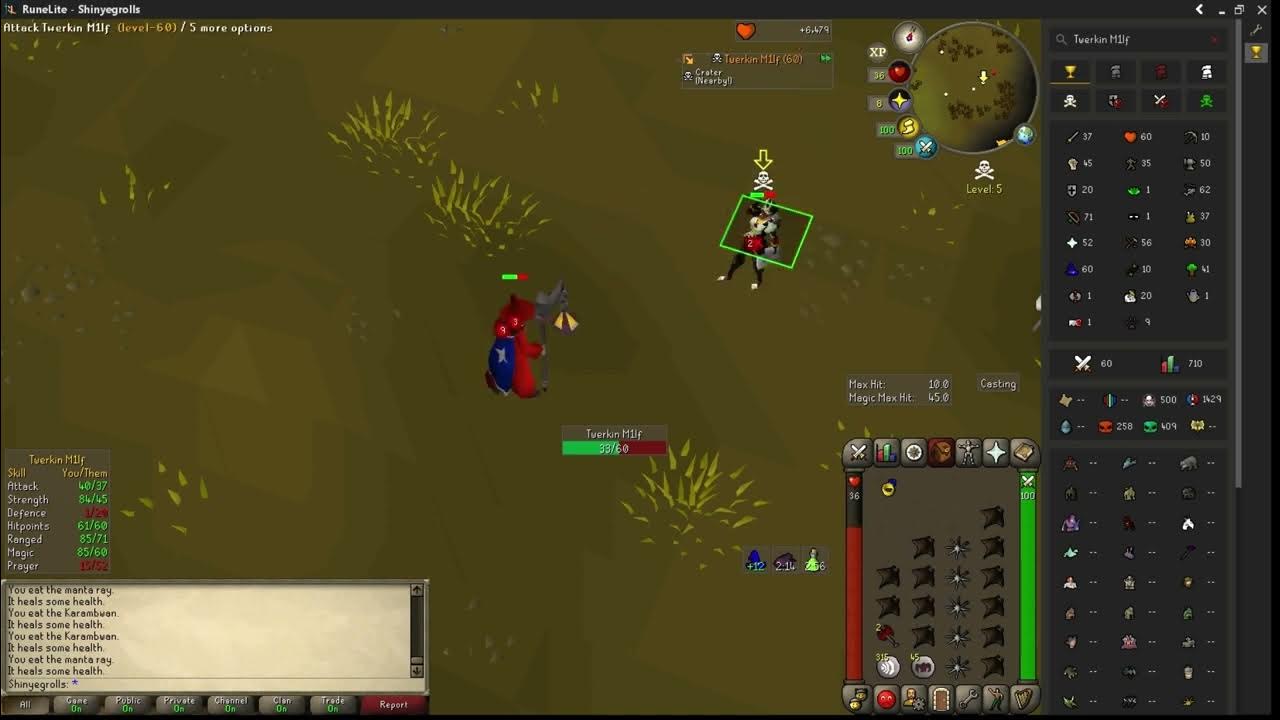 OSRS RuneScape Mage Pure PK BH, Max health PK YouTube