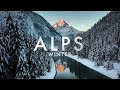 The alps 4k winter  drone