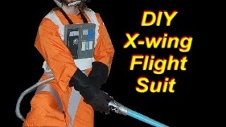 One Size Star Wars X-Wing Fighter Pilot Fleece Costume Robe Orange 