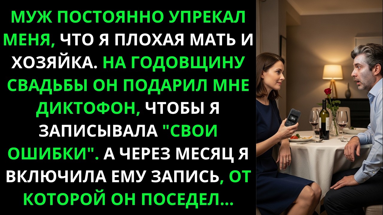 Муж подарил диктофон для 