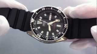 Men's Black Seiko Automatic Diver's Watch SKX173 - YouTube