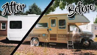 Revealing DIY RV New Paint Job!!