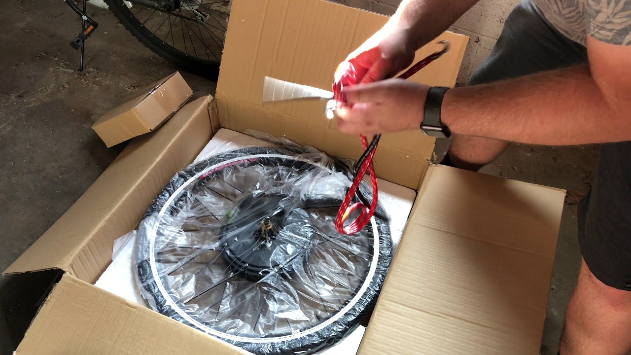 Unboxing a 1000w 48v eBike Conversion Kit from Wish.com