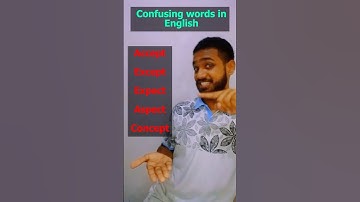 Accept, Except, Expect, Aspect, Concept ??? 🤔| English pronounciation                      #english