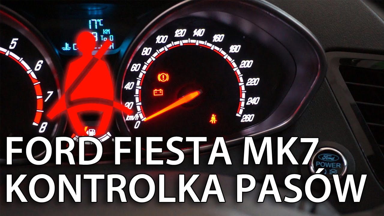 Jak wyłączyć przypomnienie o pasach Ford Fiesta MK7