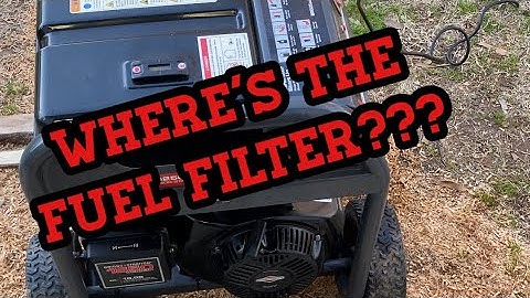 Where’s The Fuel Filter On My Generator???