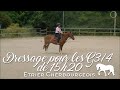 Trois cavaliers pour un cours - Dressage à 15h20 - G 3/4 - Etrier Cherbourgeois