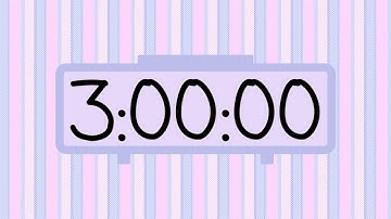 ⏳ 3-Hour Countdown Timer – Simple Beeps 🎯 | Stay Focused & Productive