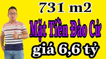 Bán Đất Cần Giờ Mặt Tiền Đường Đào Cử 731 m2 giá 6,6 tỷ, ngan 26 đại 30 m, xã Long Hòa, Cần Giờ.