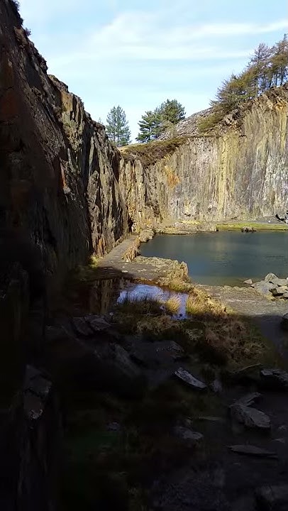 The Blue Lagoon, Friog, Wales - YouTube