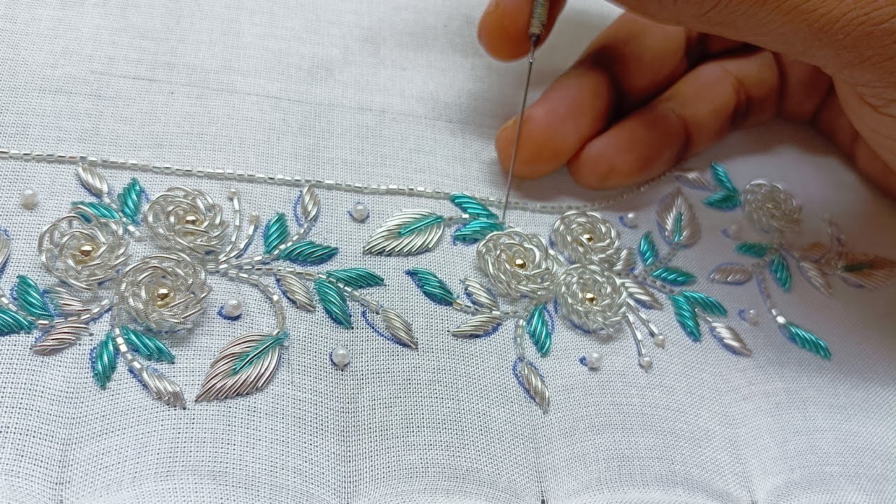 Blouse back design || Blouse designs || #aariembroidery2_0 #aariwork