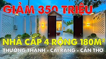 KẸT TIỀN BÁN GẤP GIẢM 350 TRIỆU: NHÀ CẤP 4 RỘNG RÃI TẠI CẦN THƠ