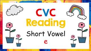 Short Vowel e CVC Reading | CVC Word Families | Phonics Short e | Learn to Read with Teaching Kit