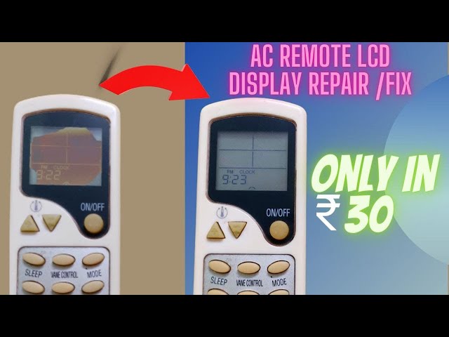 Repair AC Remote LCD display black spot in 30 Rupees 