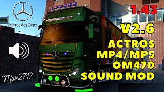 ["Gaming", "truck gameplay", "games simulator", "truck simulator", "Ziber Arc", "cyber", "arc", "ziber", "Euro Truck Simulator 2", "American Truck Simulator", "SCS", "Truck simulator", "ETS2", "ATS", "Mercedes Actros MP4/MP5 OM470 sound mod by Max2712 V2.6", "Mercedes Actros MP4/MP5 OM470 sound mod by Max2712", "ETS2 Max2712", "Max2712 ETS2", "Max2712", "Mercedes Actros MP4/MP5 OM470", "sound mod by Max2712", "V2.6", "ETS2 1.43", "1.43", "Mercedes benz 1.43 mods ets2", "Mercedes benz sound mods"]