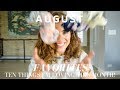 AUGUST FAVORITES! My TOP TEN items for August (Beauty, Jewelry, Snacks, Any &amp; EVERYTHING!)