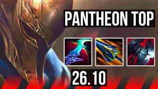 PANTHEON vs DARIUS (TOP) | Deathfire Touch | EUW Grandmaster | 26.10