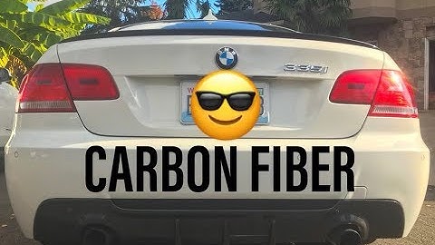 DIY Carbon Fiber Diffuser Install BMW E92 335I / 335IS