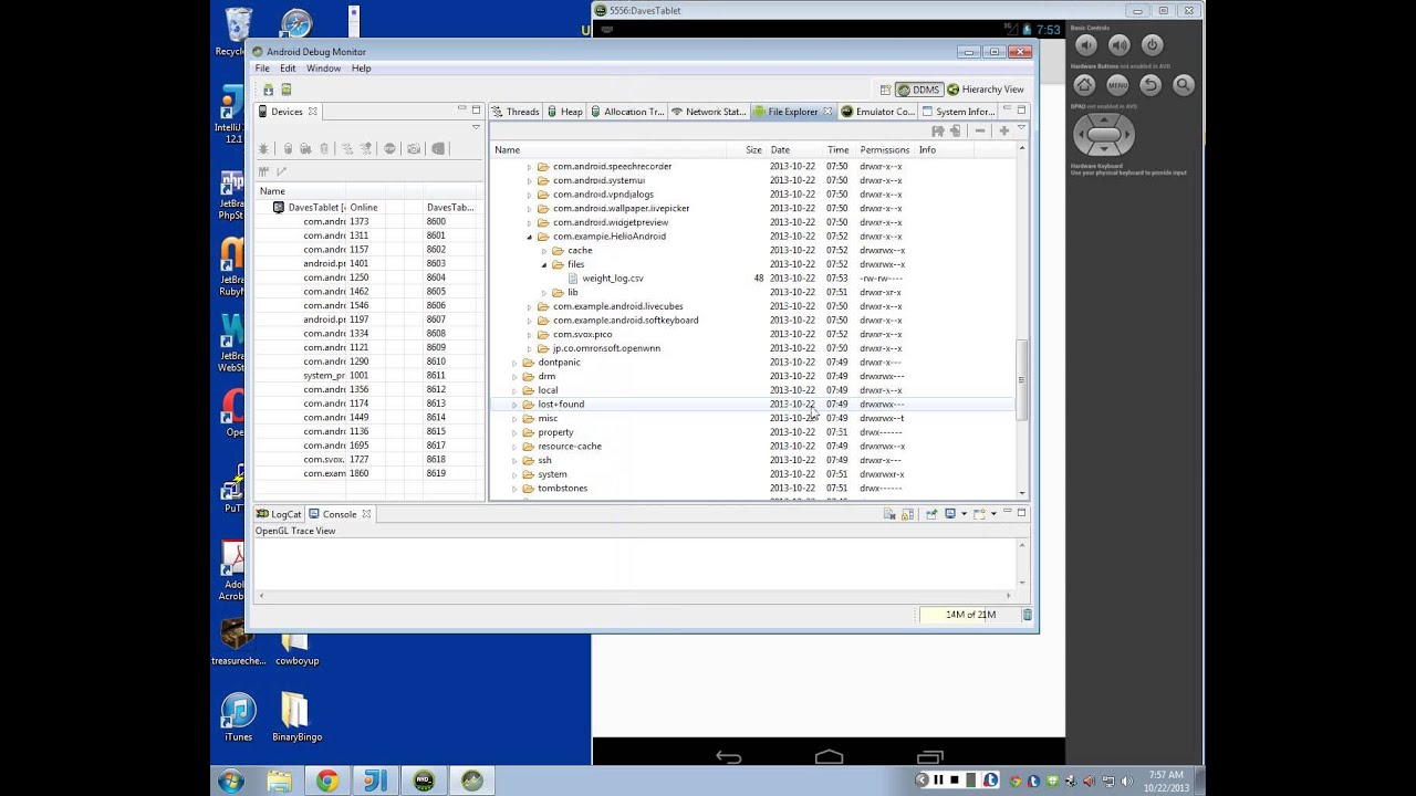 Android Mobile Development - Lecture 13 - Saving Log data to CSV file ...