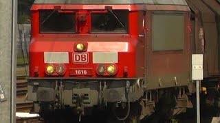 1616, DB Schenker passeert op snelheid station Rotterdam Lombardijen, 21 AUG 2014
