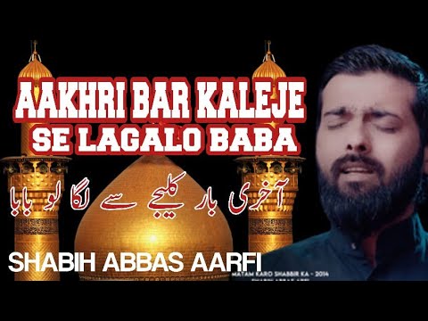 Shabih Abbas Arfi New Nohay 2022  Aakhri Bar Kaleje se Laga Lo Baba  Noha Janabe Sakina sa 