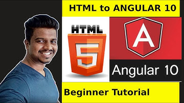 How to Convert HTML to Angular 10 Framework