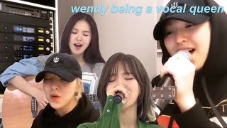 a compilation of wendy being an amazing singer