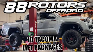 10 TOYOTA TACOMA LIFT PACKAGES FROM AFFORDABLE TO TOP TIER MID TRAVEL!