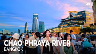 Bangkok Sunset River Cruise Chao Phraya Tourist Boat Tour 2023 [4K]