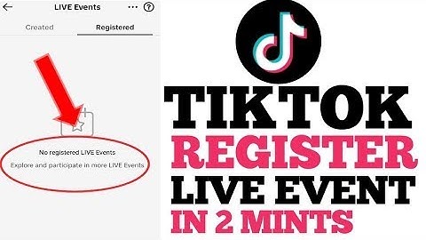 How to open Live Event option on TikTok ¦ TikTok Live event register kasy kary